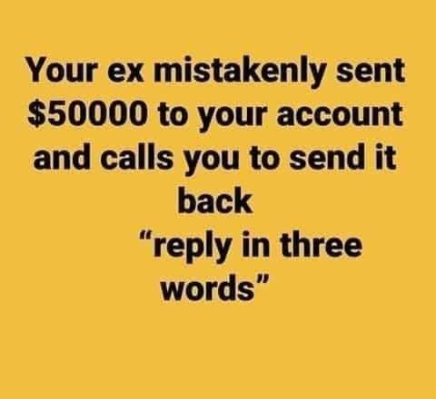 What will be you reply?