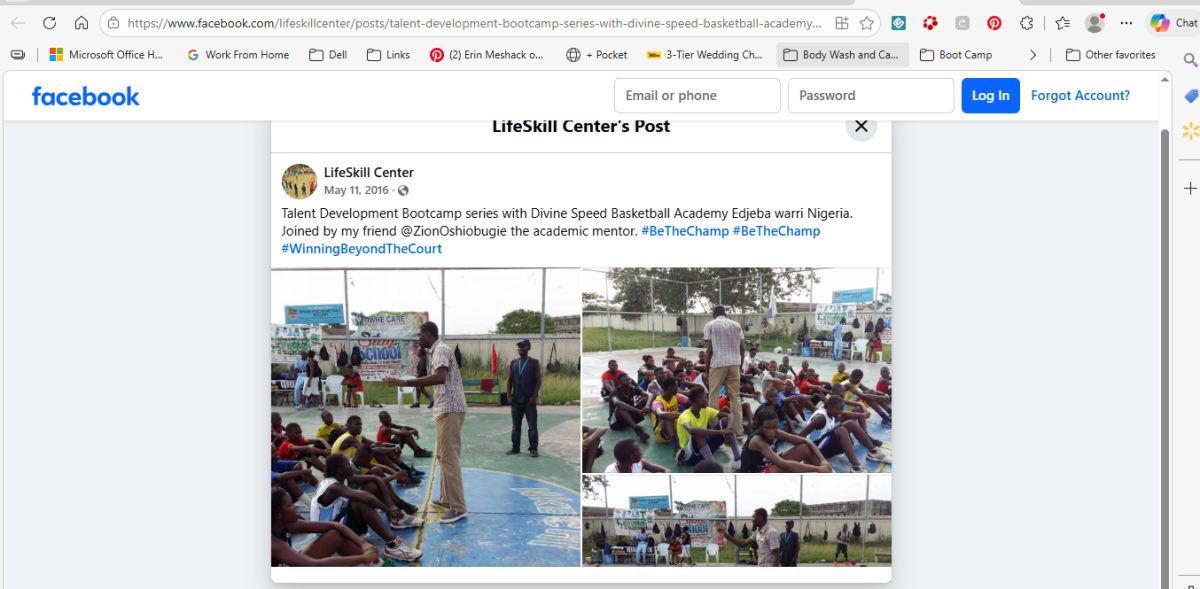 Respectfully what the evidence shows Divine Speed Basketball Academy does exist in Edjeba, Warri, De...