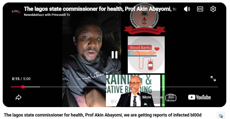 Your Excellency Commissioner for Health, Prof. Akin Abayomi, we hope this message finds you well. 24...
