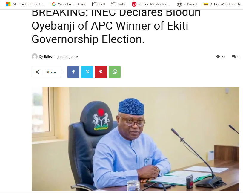 Your Excellencies President Tinubu, Opposition parties, independent candidates 240 million Nigerians...