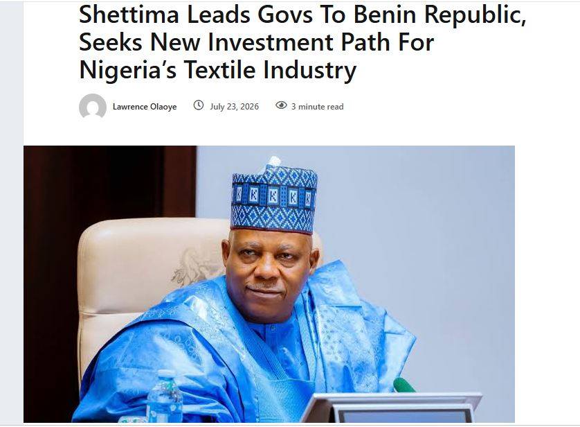 Your Excellencies President Bola Ahmed Tinubu and Vice President Kashim Shettima, 240 million Nigeri...