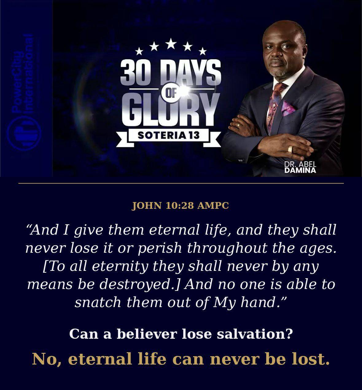 SOTERIA SEASON 13 Part 5
Ephesians 2:8, John 3:16
SALVATION IS A GIFT OF GOD
Jesus didn't die to g...