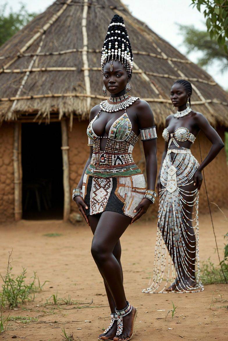 Beaded queens serving culture, confidence, and pure fire 🔥#BourgeonAilog 
@followers