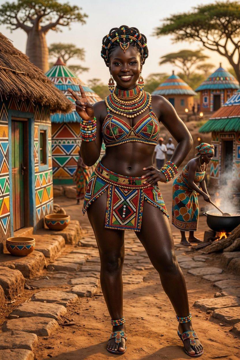 ✨ Peace, beads & pure African magic! ✌🏾#BourgeonAilog 
@followers