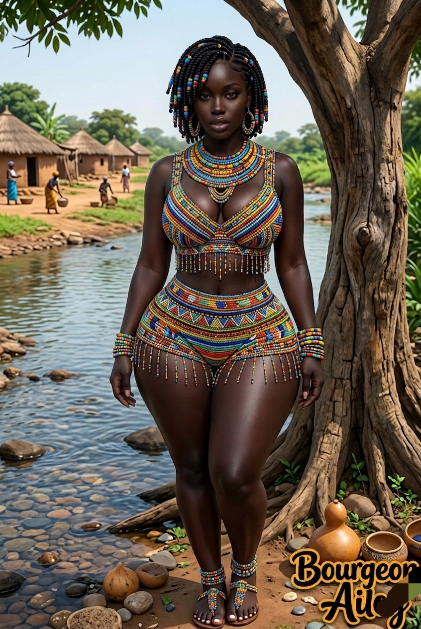River goddess in full bloom β beads dripping, confidence overflowing. β¨π"
Queen of the banks, serv...