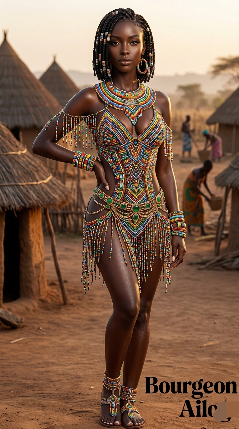 β¨ Beaded royalty in her element.
From the village dust to the runway of dreams β serving culture, c...