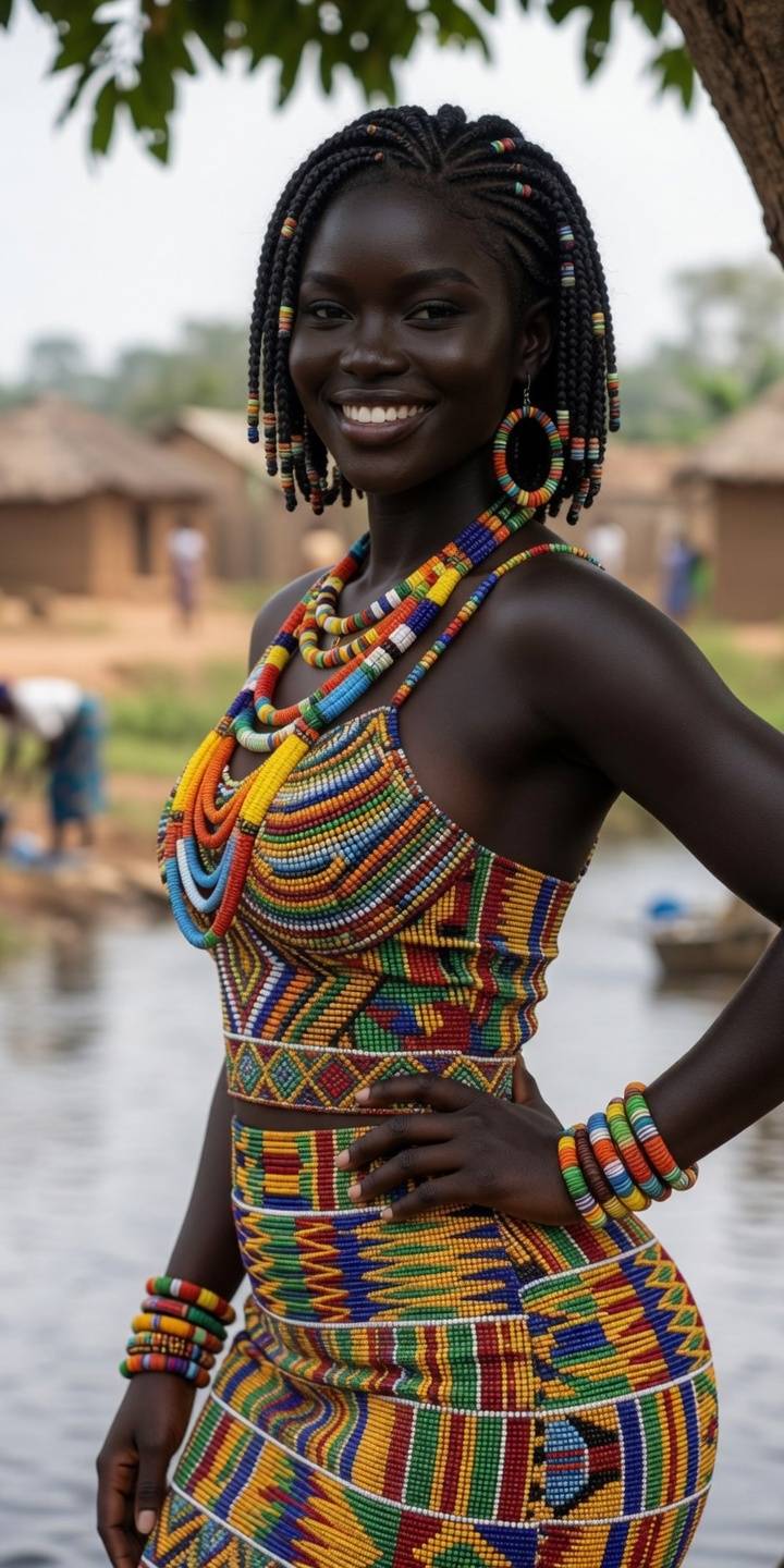 Village queen serving ancestral elegance ๐ฅ๐ #BourgeonAilog @followers