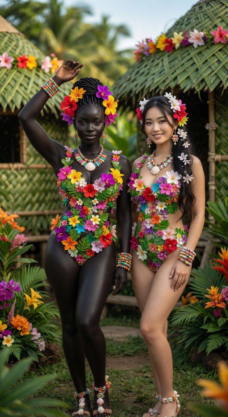Blooming and absolutely refusing to blend in. 🌸💫
​Island magic, but make it twice as stunning. 💖...