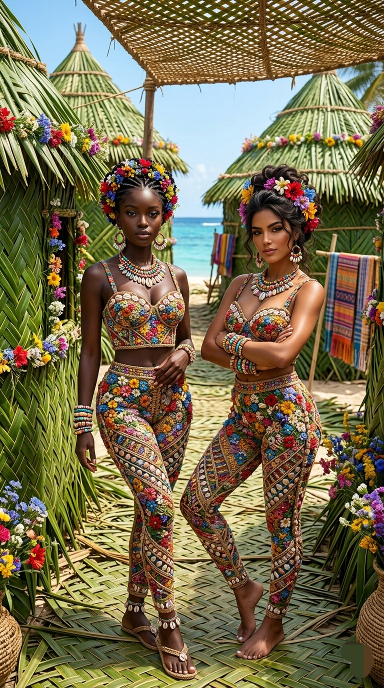 Queens of the Tropics: Blooming fierce under the island sun! πβ¨
Melanin magic, colorful culture, a...