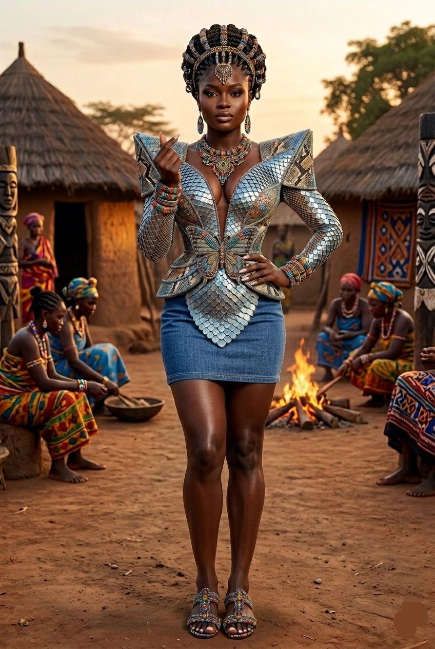 ๐ฅ Slaying the village like the untouchable goddess I am.
From the beaded crown to the butterfly arm...