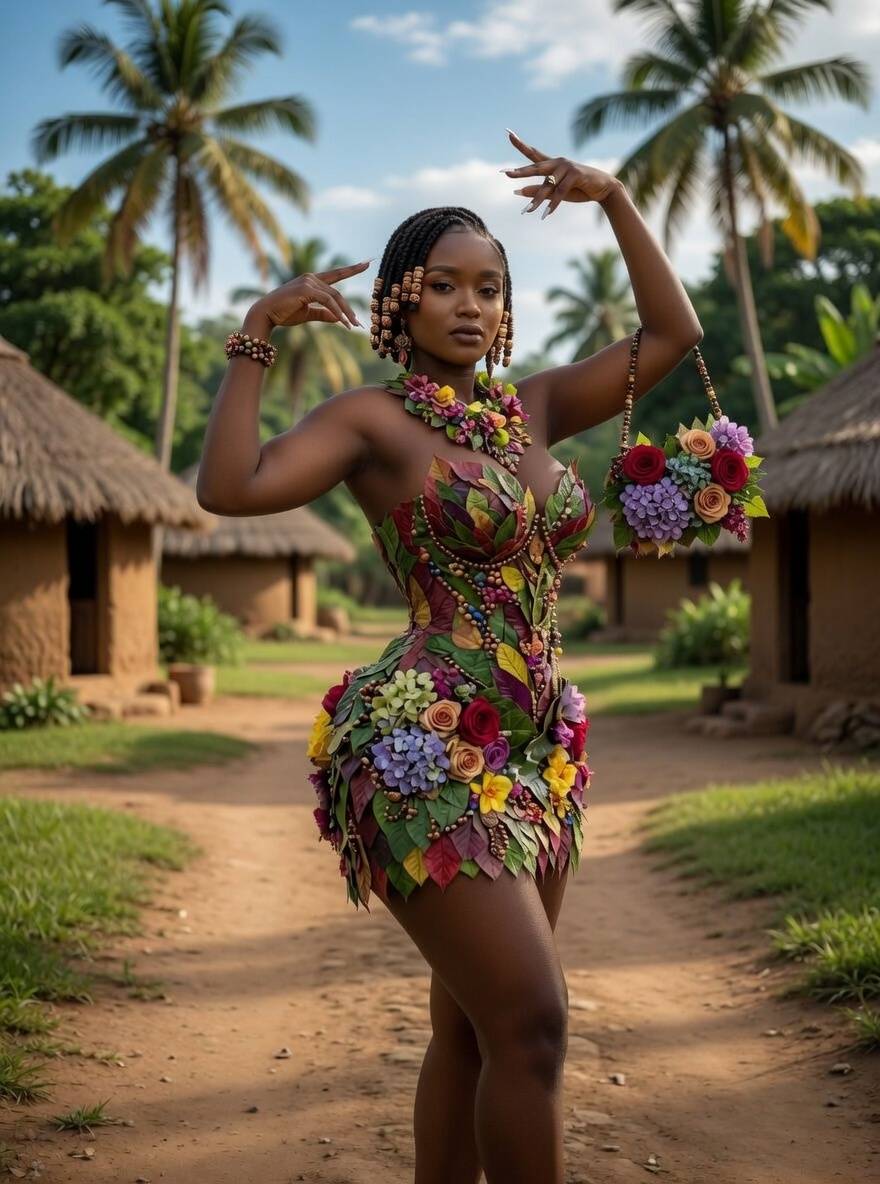 Caught me in the village looking like a whole snack under the palm trees... but can you handle all t...