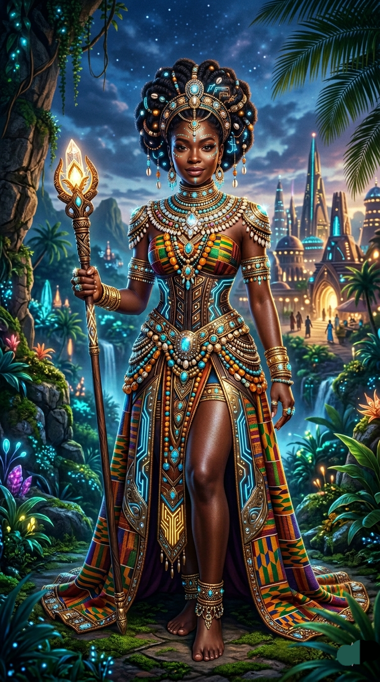 Glowing and growing ✨️Afrofuturism, but make it fashion.#BourgeonAilog @followers