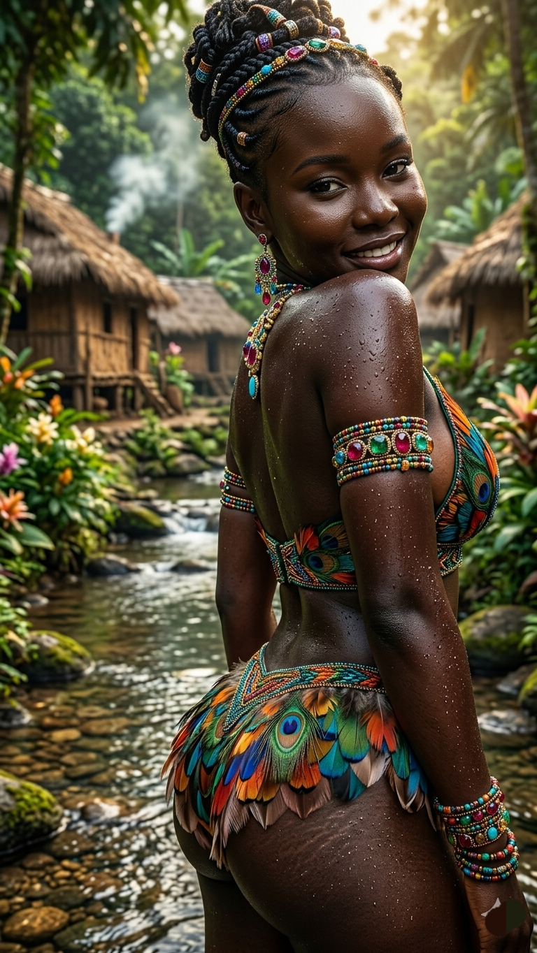 Dripping in the jungle heat... but the real fire’s in the way you’re looking at me right now 😏 Come...