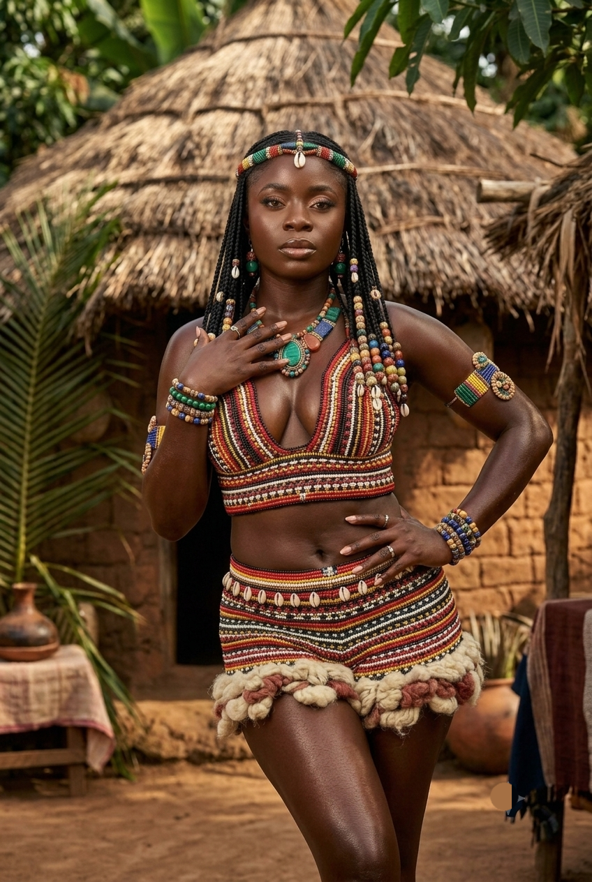 Beads on fleek, confidence on ๐ฅ โ serving village queen realness with a side of sass! Who else is r...