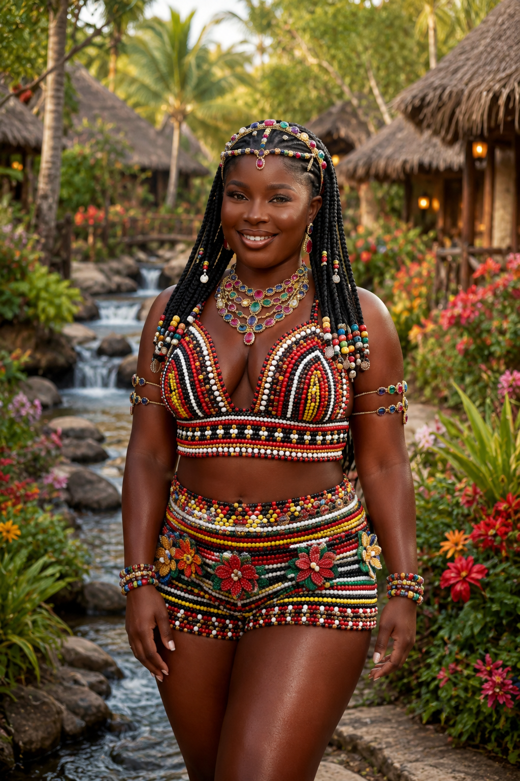 Caught me staring... but can you blame me when you’re out here serving goddess energy in those beads...