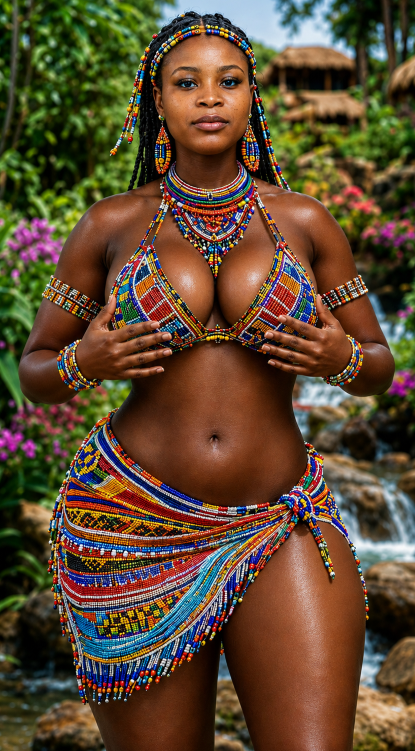 Beaded up, unbothered, waterfall glow โ
This ain't just fashion, this is culture on swole." ๐
๐พ#Bou...