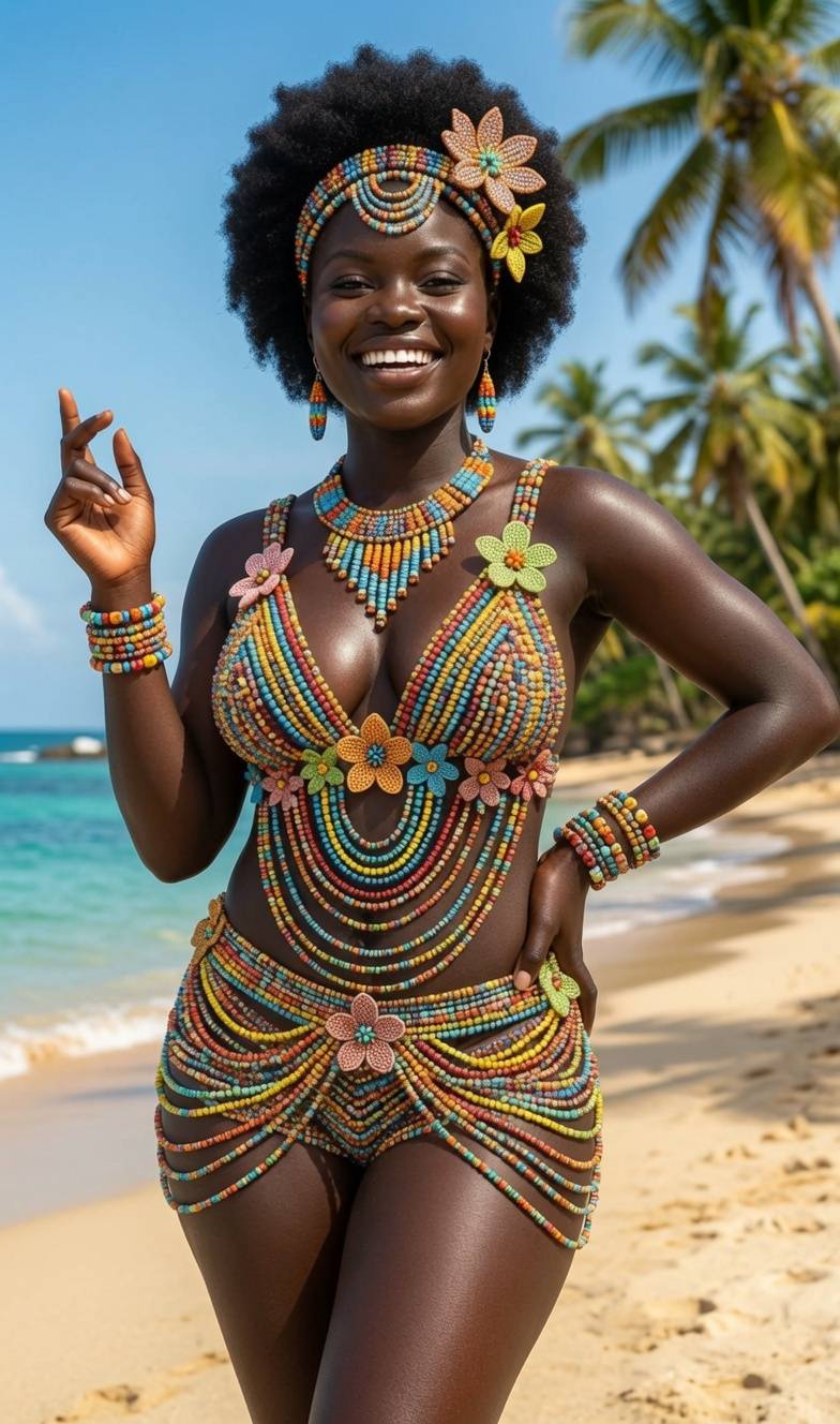 Sunshine, sand, and a whole lot of “come closer” energy ☀️🌴
That smile’s not just for the camera… i...