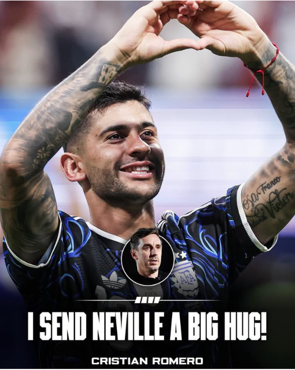 βπ ππππ πππππππ π πππ πππ!β ππ«
Cuti Romero on Gary Neville mocking the Romero-Lisandro centre-bac...