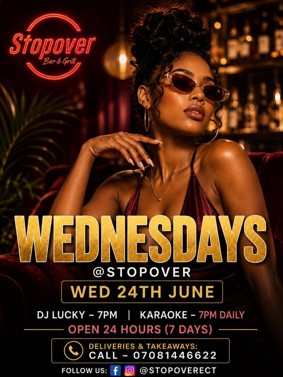 *🍹STOPOVER WEDNESDAYS - TONIGHT!🍹*
Good Food, Ice Cold Drinks, Good Vibes & Amazing Atmosphere...