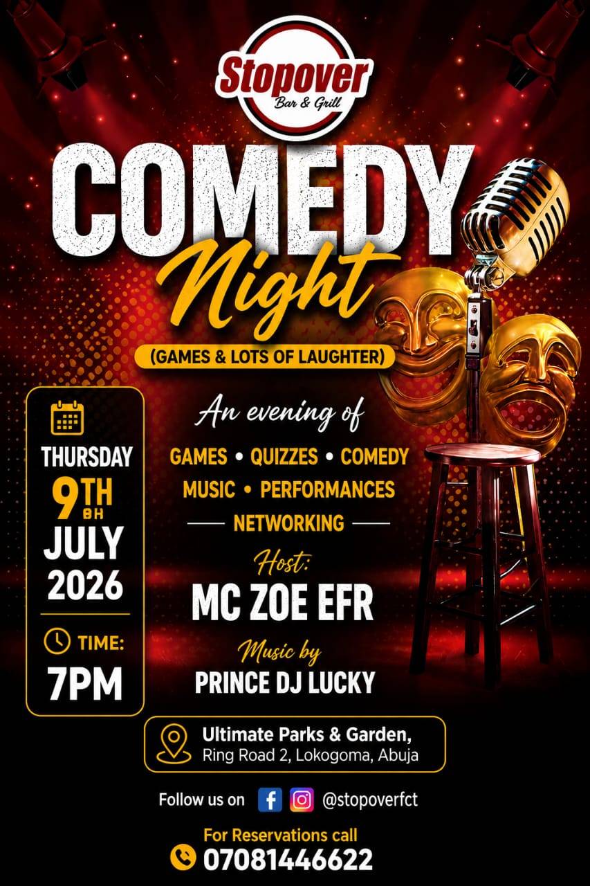 *STOPOVER THURSDAYS TONIGHT !!!*
*TIME:- 7PM*
- Comedy, Games & Performances
- ๐ง DJ Lucky
-...