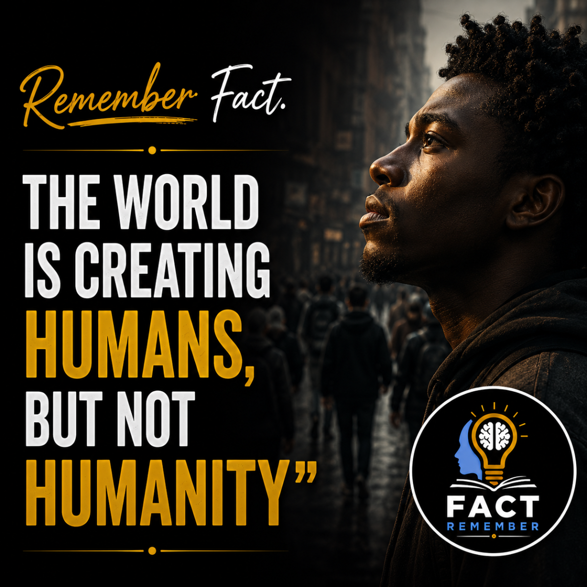 A society that keep producing people, yet humanity grows scarce. #LekeeLekee #Trending #PositiveVibe...