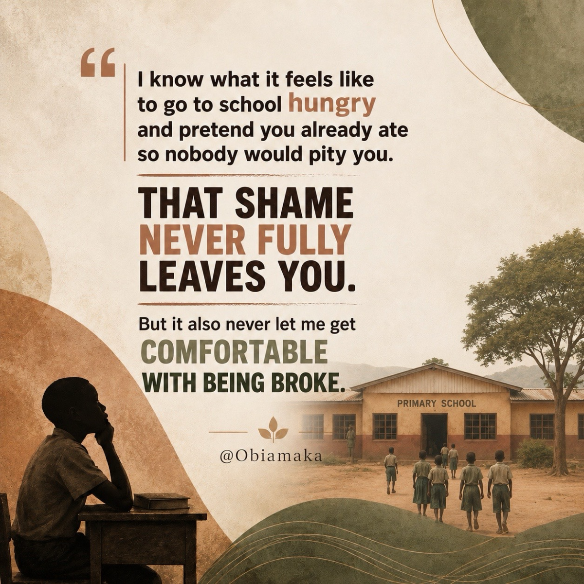 If life ever made you feel ashamed of where you started, don’t stop.
Keep pushing. Keep grinding. Ke...