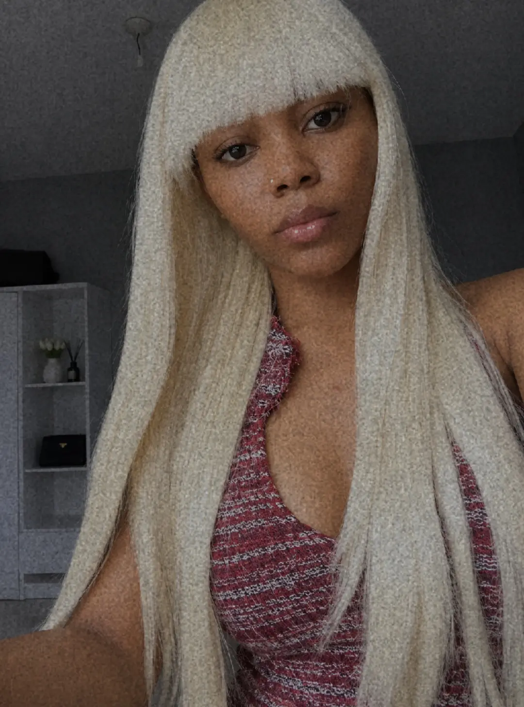Most times I'm at home, I just dress up and take pictures 
❤️❤️🤭🤭🤭