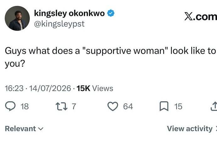 Guys let's hear your thoughts 😁
What does a supportive woman look like?
Ladies, what do you do tha...