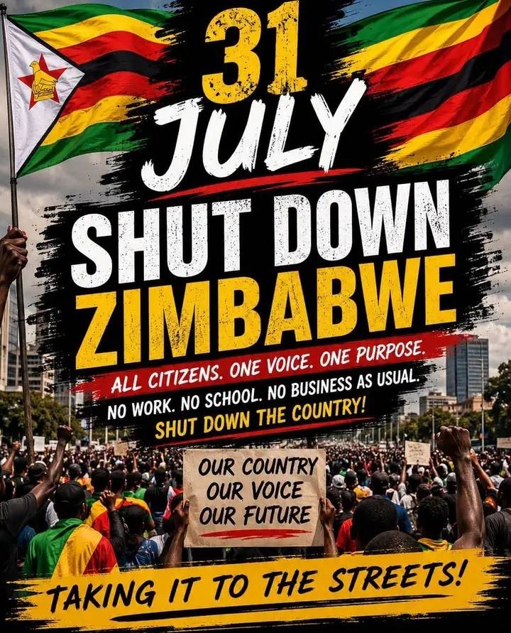 Zimbabwean youths have decided to take back their country from corrupt politicians come July 31 whil...