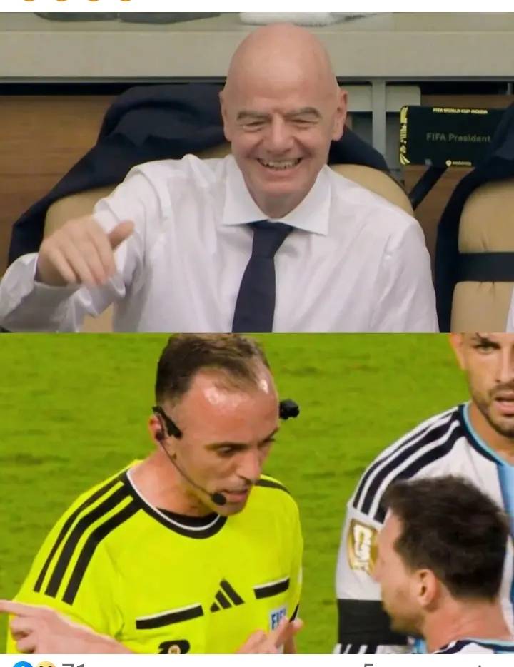 The referee is Portuguese. π΅πΉ
The FIFA president is Swiss. π¨π
π£οΈRonaldo fans: "The referee and FIFA...