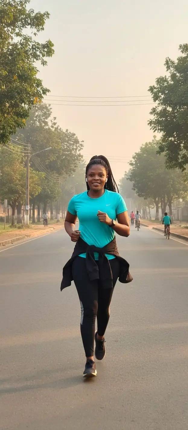I didn’t wake up this early because I love fitness…
I woke up because my village people can’t catch...