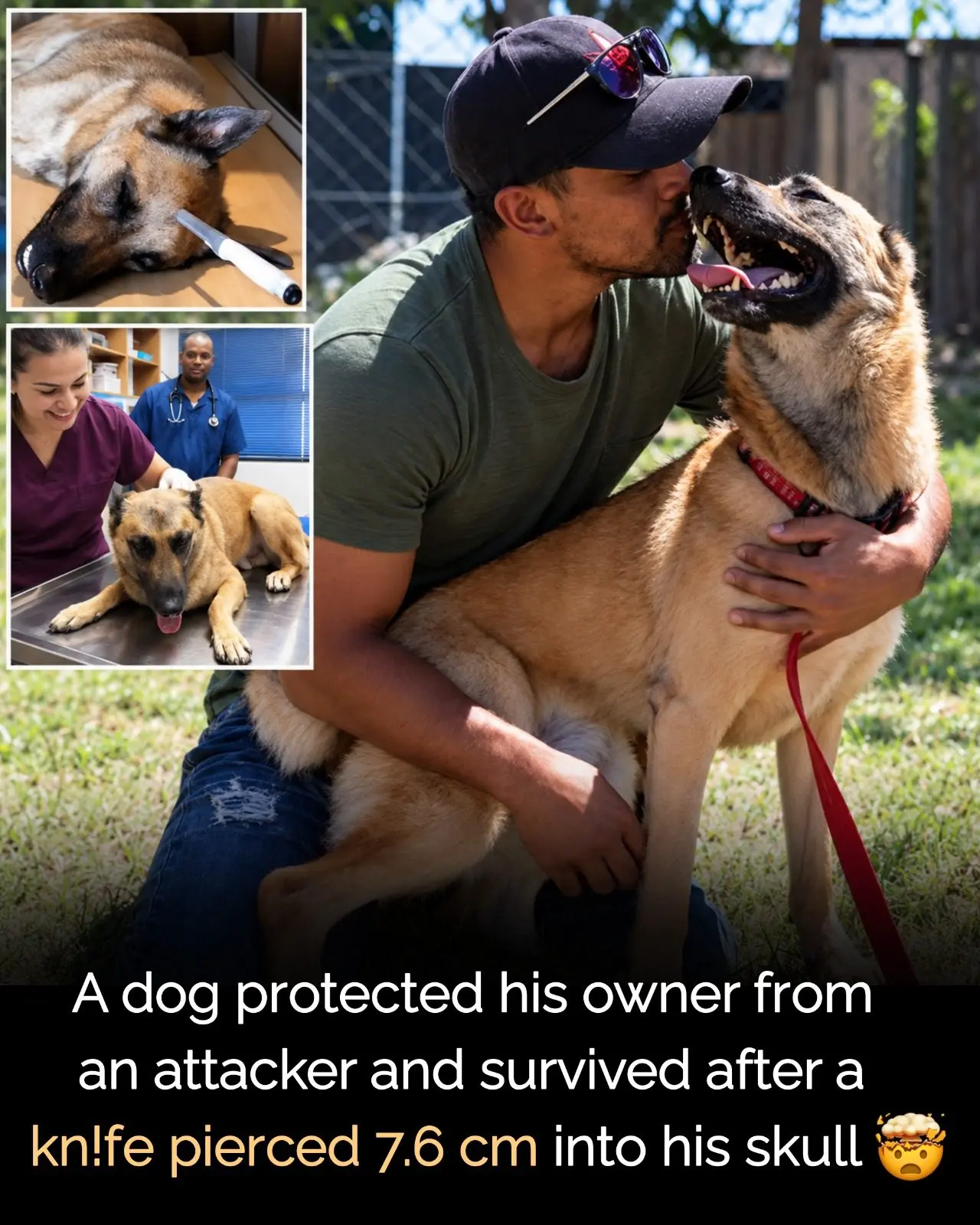 Dog's loyalty for his owner! 🫡