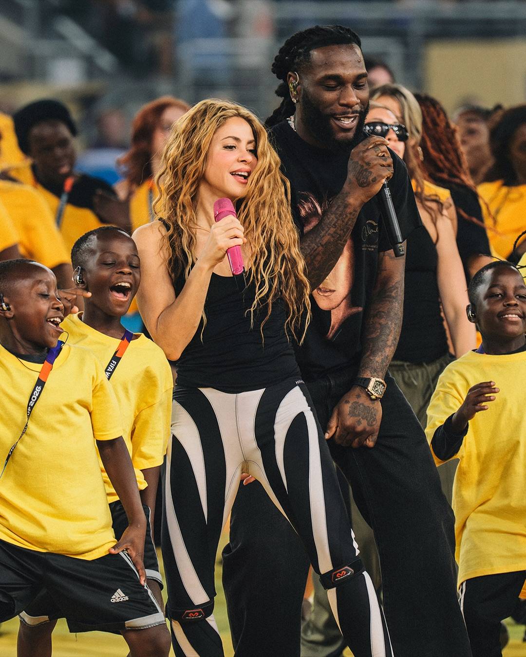 Shakira and Burna Boy have reunited once again ahead of the first FIFA World Cup final halftime show...