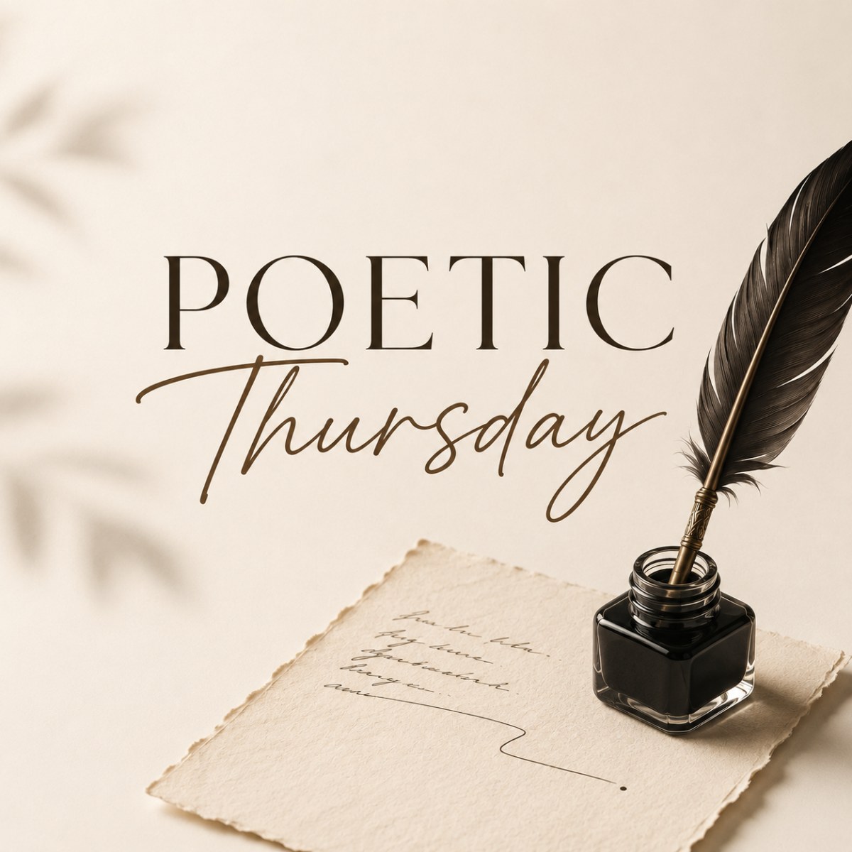 Introducing Poetic Thursday. 🪶

A little corner of the internet where words are free to breathe.

E...