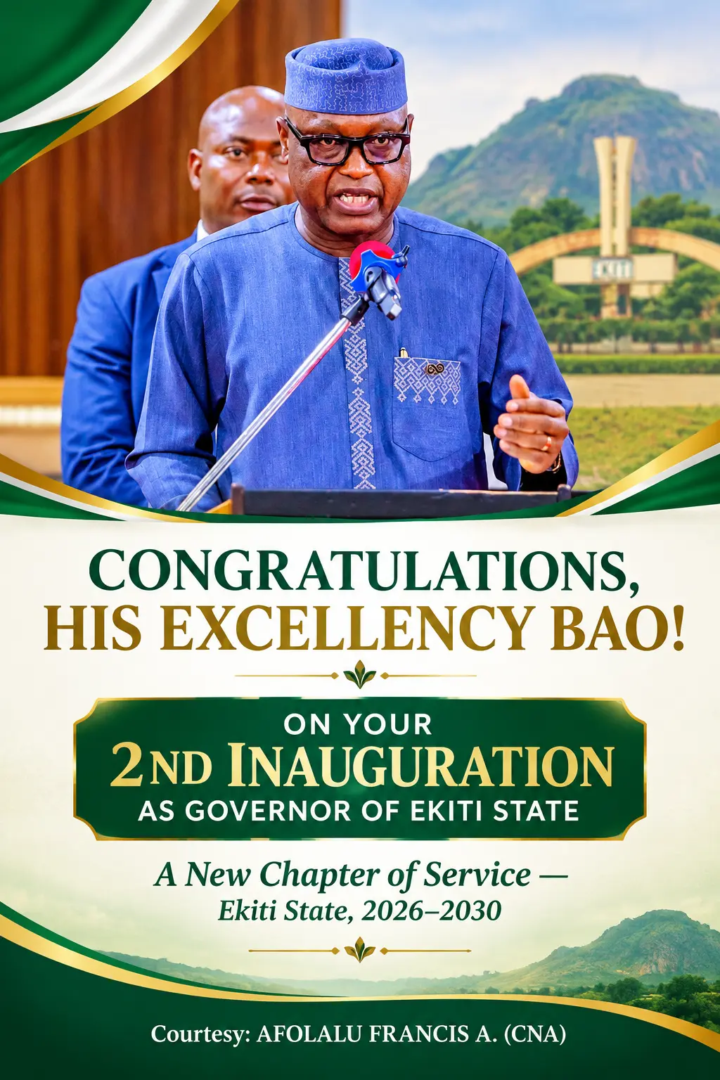 Congratulations His Excellency!!!!