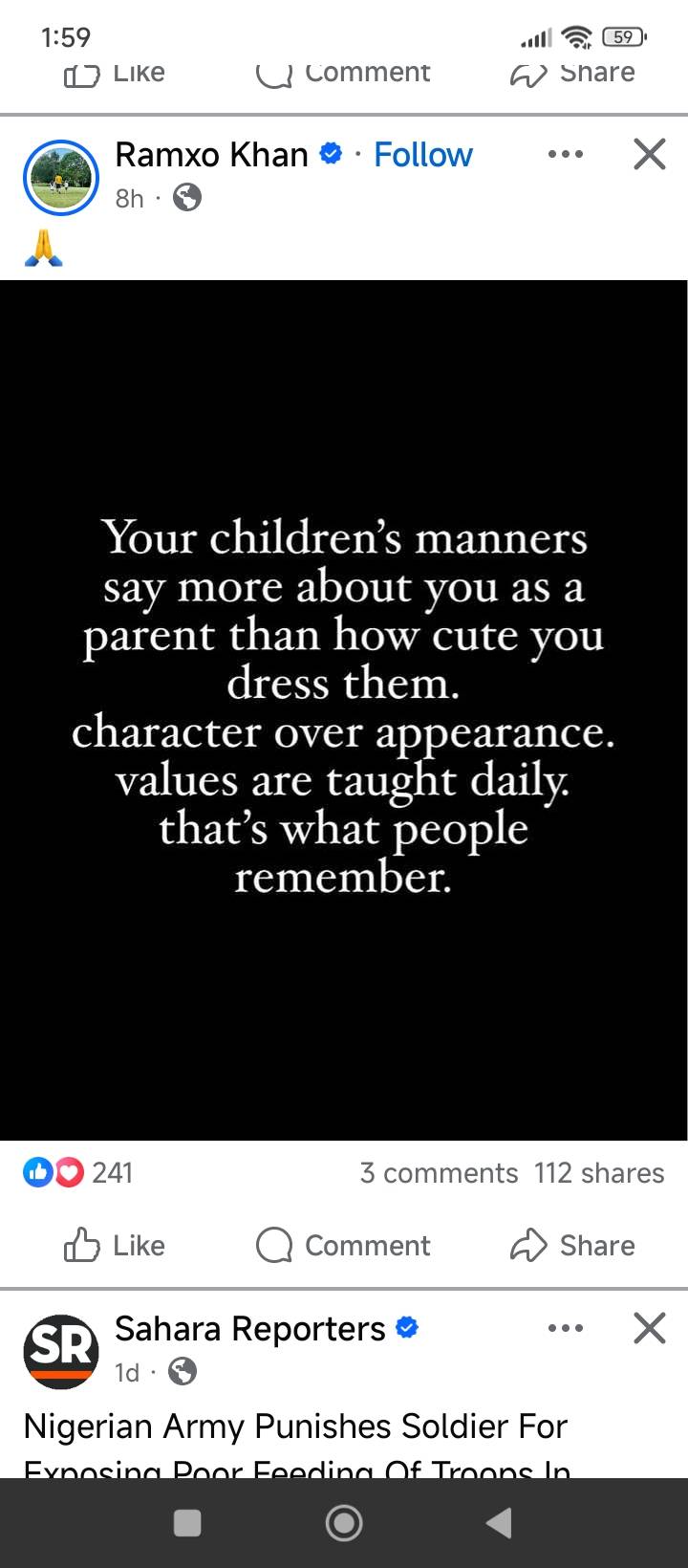 Let's be properly guided
Up and greatful