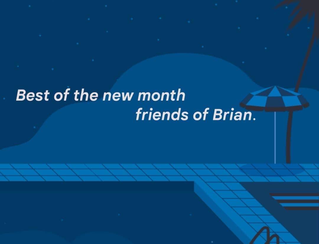Best of the new month, pals.