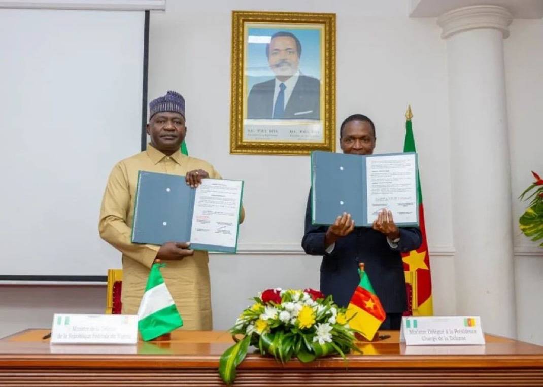 BREAKING: Nigeria ๐ณ๐ฌ and Cameroon ๐จ๐ฒ sign border security pact