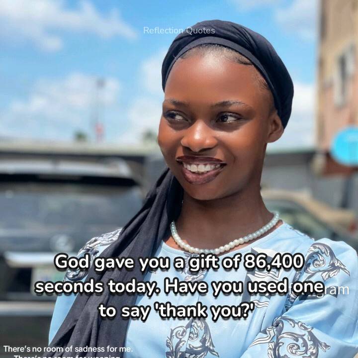 Have u say thank you Jesus today?
If u haven't do that now I mean now ๐