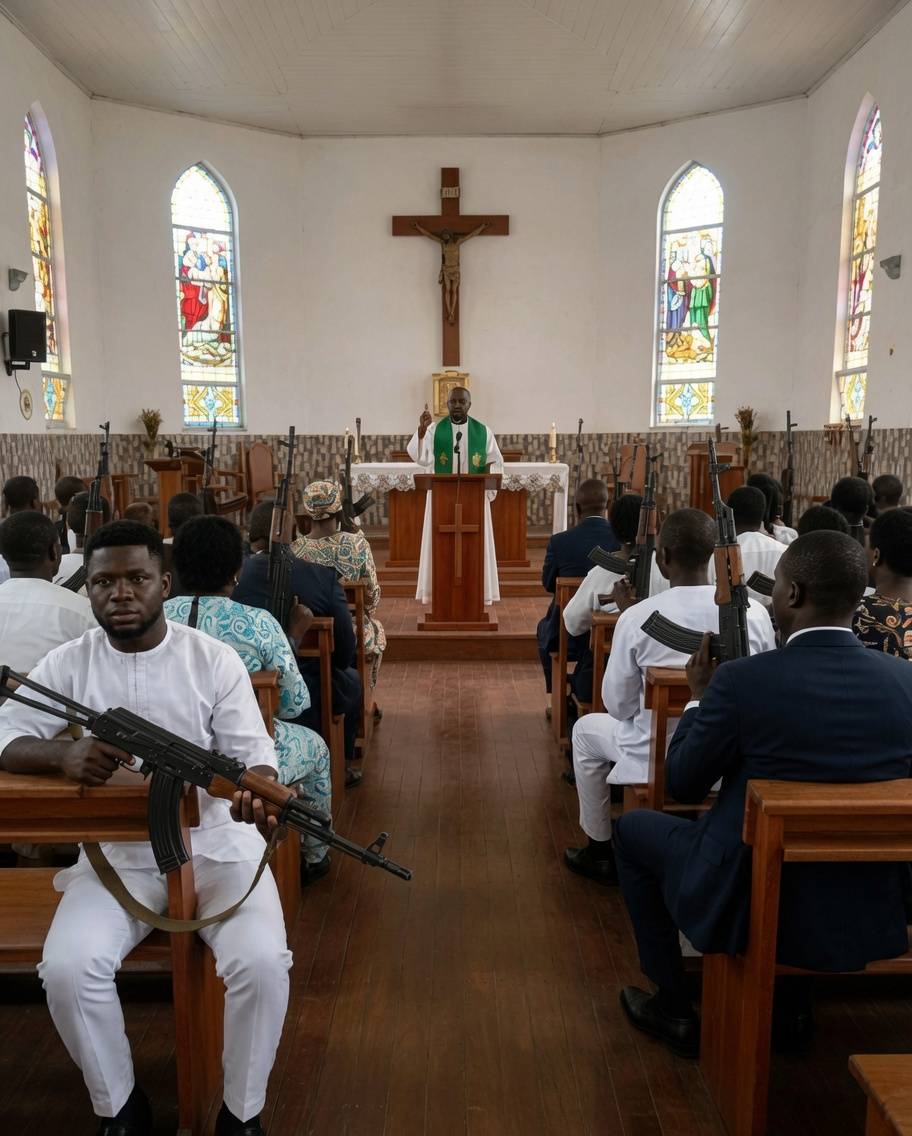 Since weh I discover this church, I no dey fear insecurities again.
Evening service ongoing at the...
