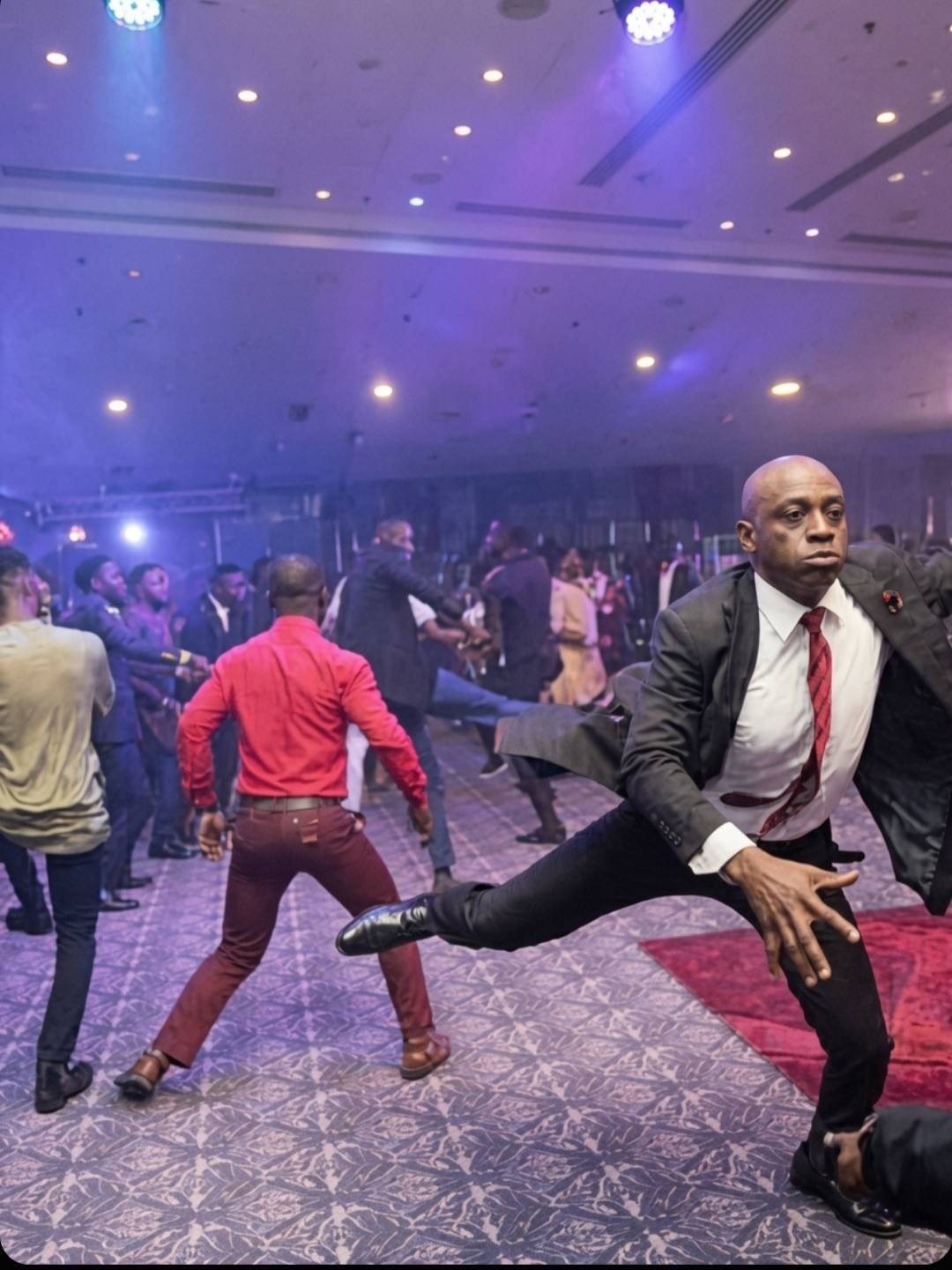 Everything was going fine until our pastor said the best Dancer will go with the offering box. π€π€...