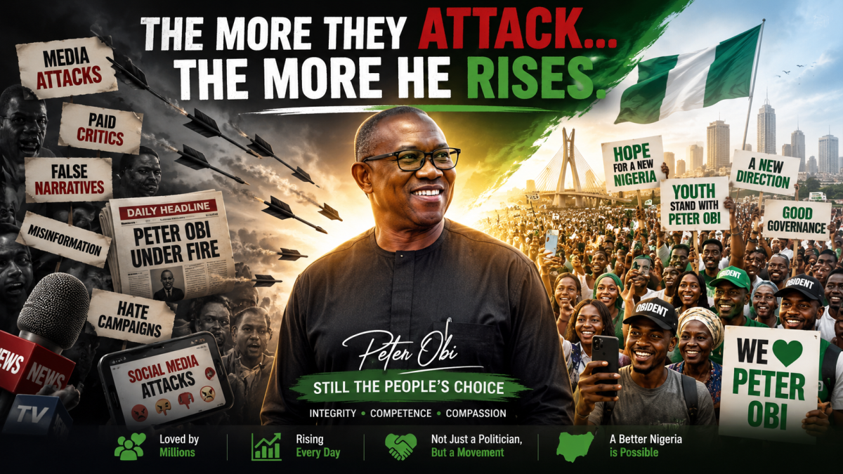 Most of you don’t understand how nature works. Every attack against Peter Obi was supposed to reduce...
