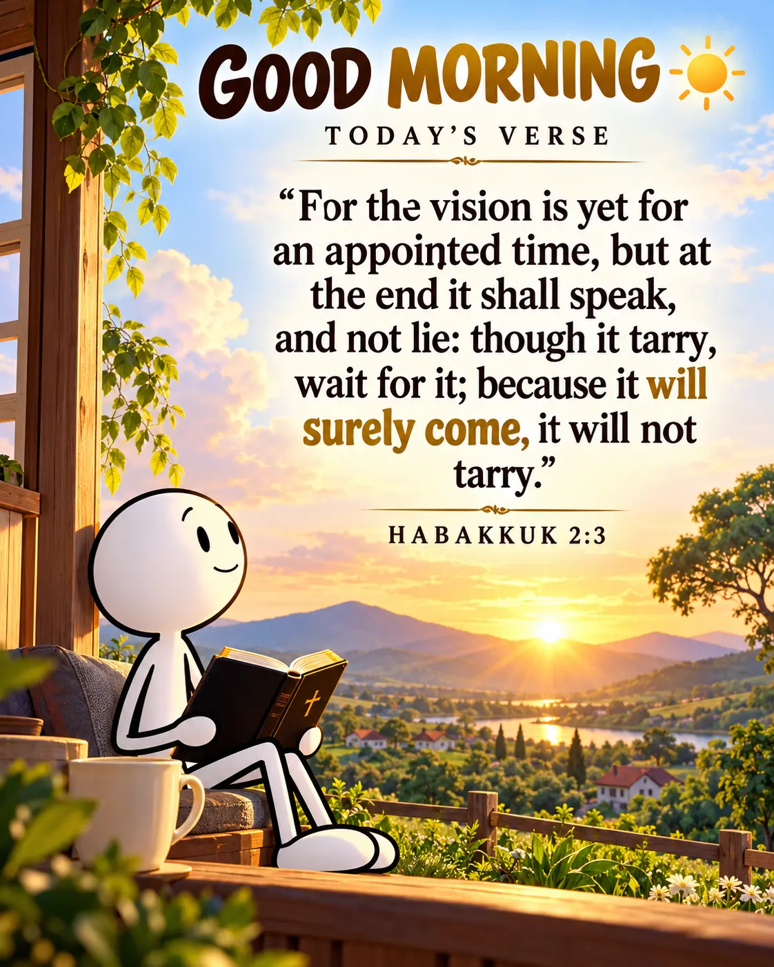 For that which is promised to you shall come and shall not be delayed🙏
Good morning everyone 🌞
H...