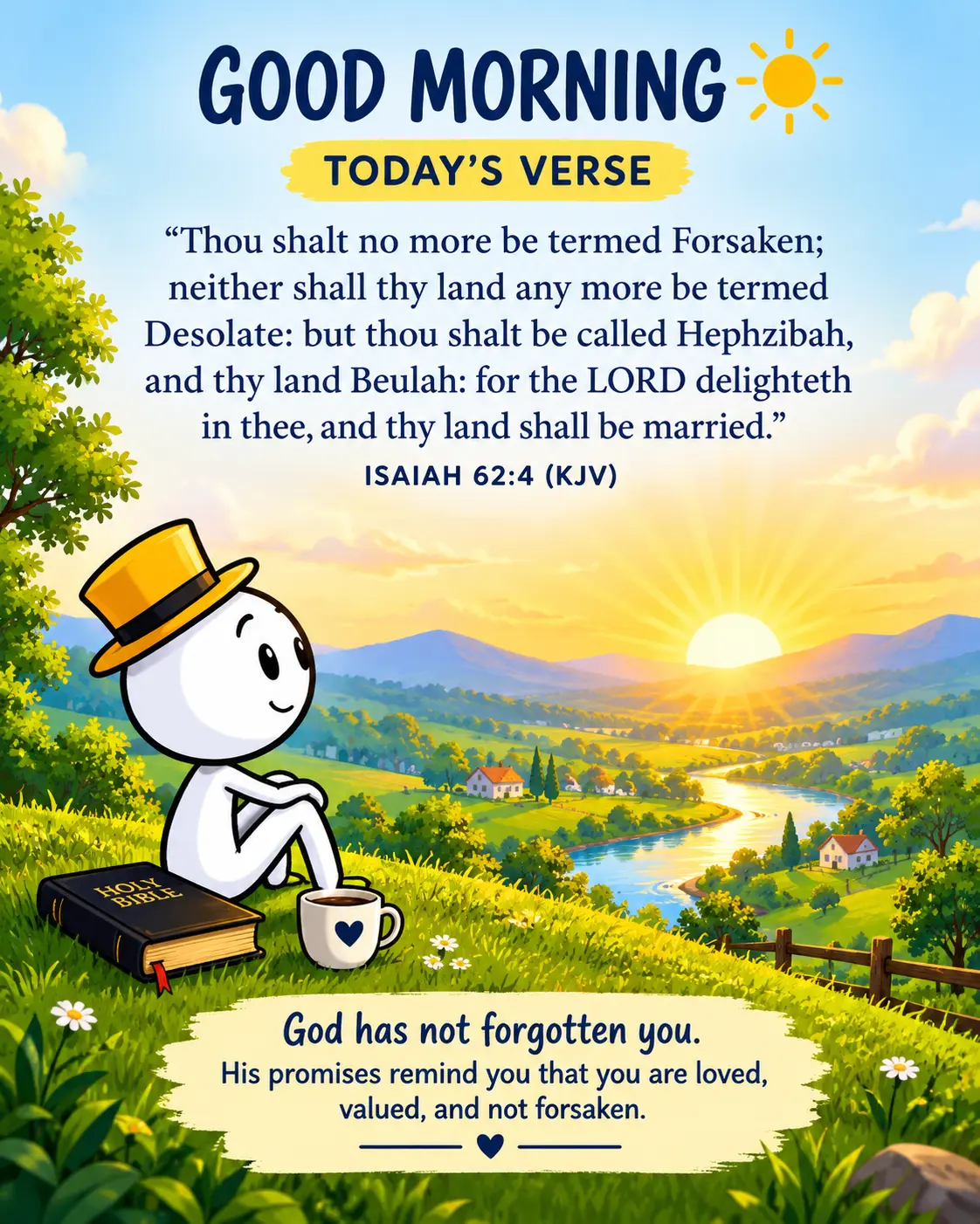 We are now called God delight and all that has been promised will be fulfilled.
Good morning everyo...