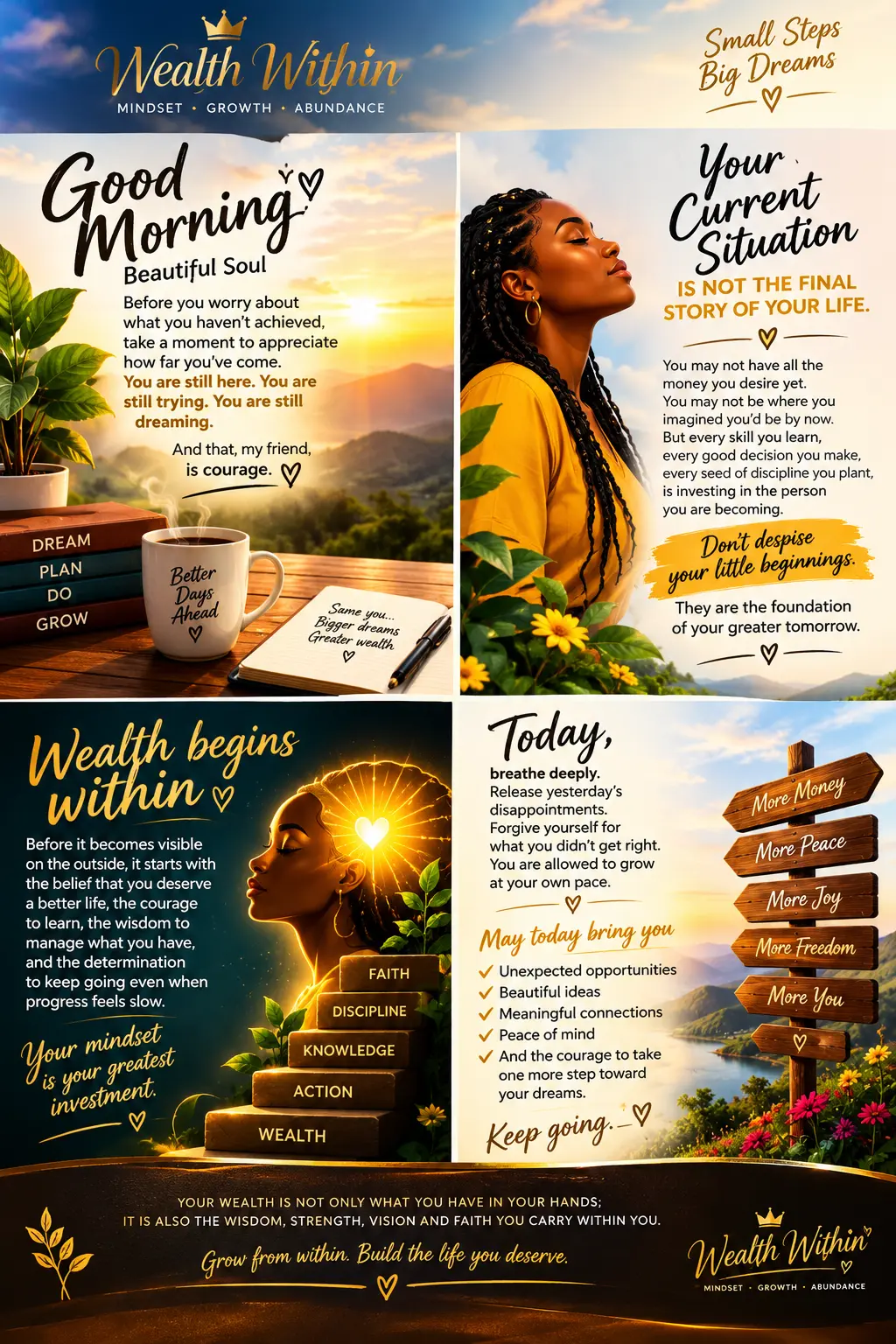 ๐ฟ WEALTH WITHIN โ YOUR MORNING REMINDER ๐
Good morning, beautiful soul. โค๏ธ
Before you worry abou...