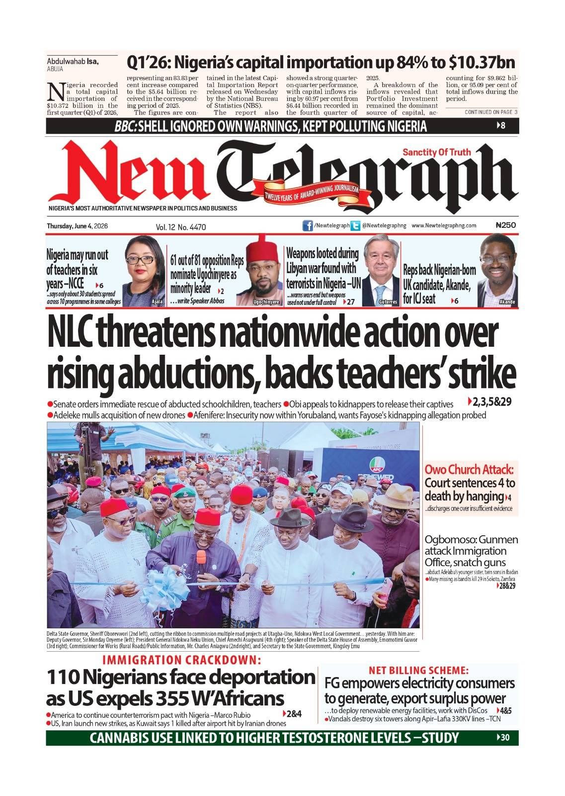 What should Nigeria be watching today? - Read more on newtelegraphng.com
From major policy developm...