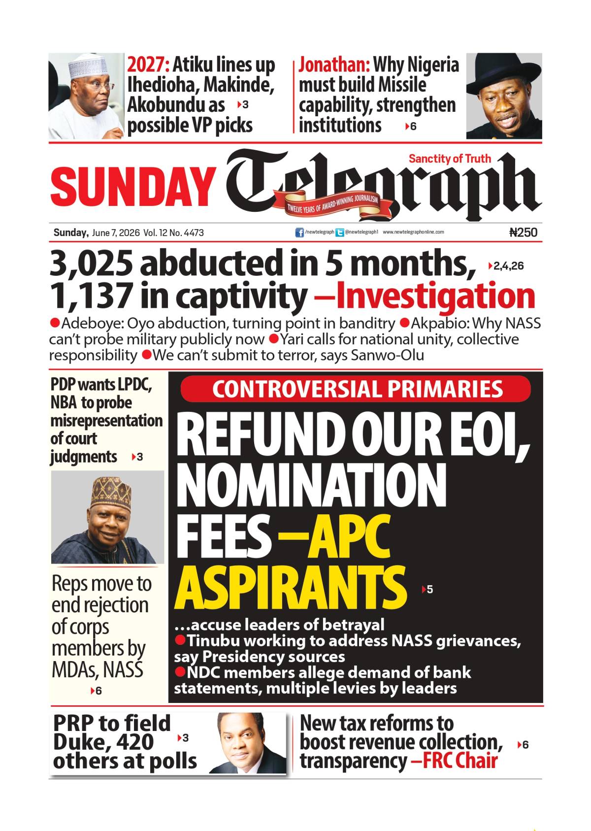 Before Monday arrives, here's what shaped the weekend - Read more on newtelegraphng.com
From politi...