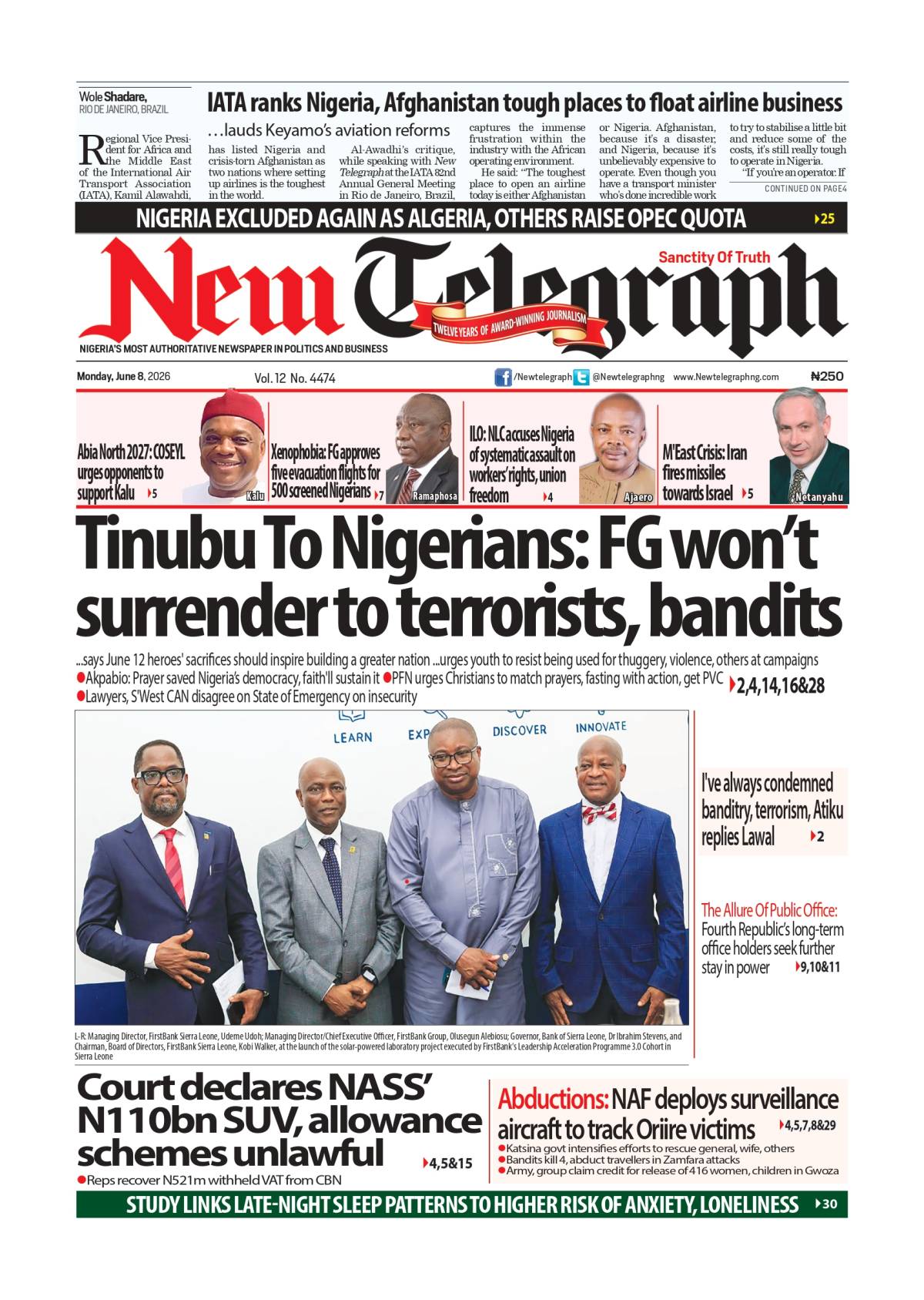 A new week. New developments. New conversations. - Read more on newtelegraphng.com
The stories maki...