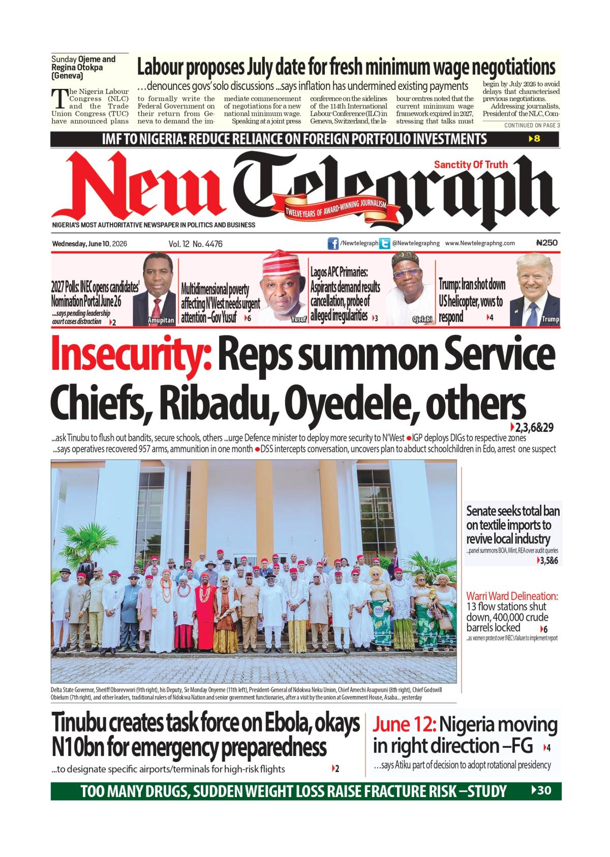 Midweek. Major stories. Meaningful conversations. - Read more on newtelegraphng.com
As the week unf...