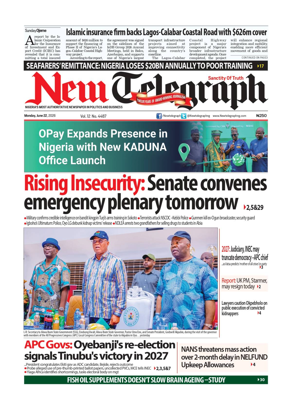 A new week begins with big stories - Read more on newtelegraphng.com

The conversations shaping Nige...